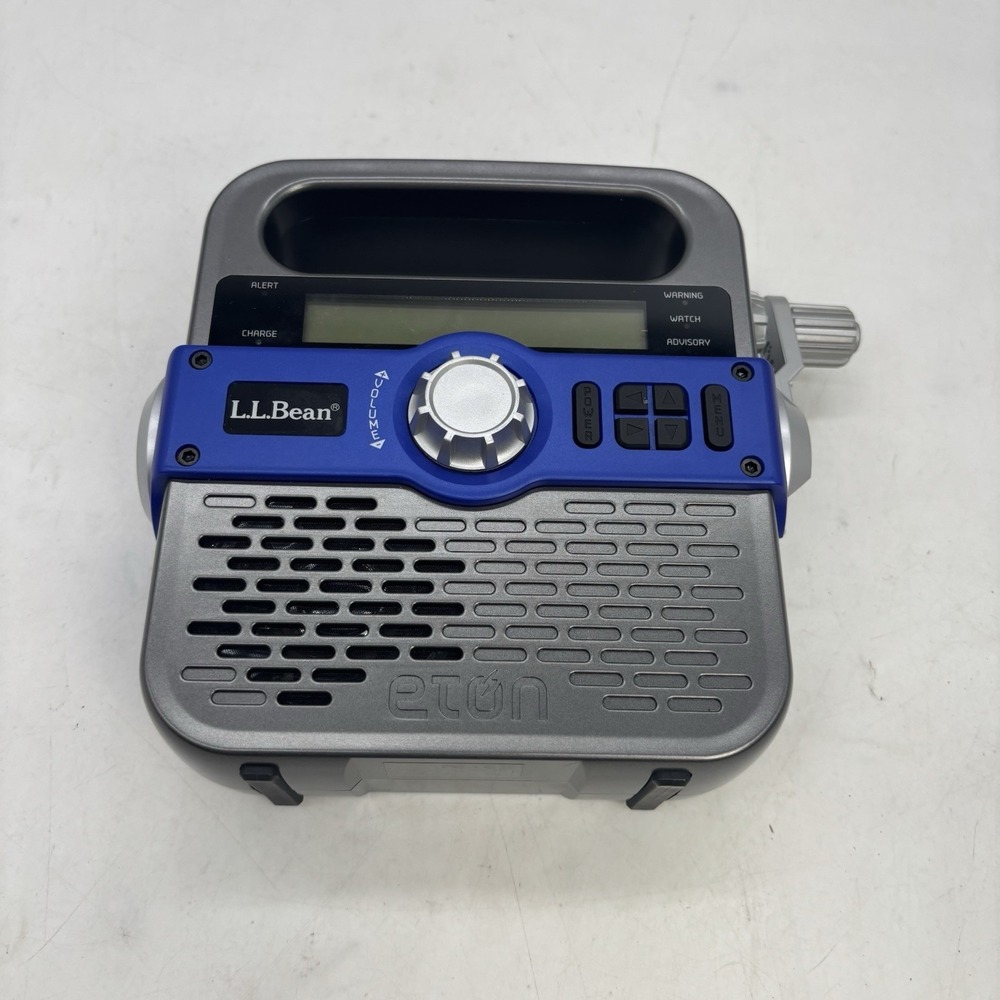 Eton Solarlink FR370 Weather Radio L.L.Bean Edition Tested and Working Blue